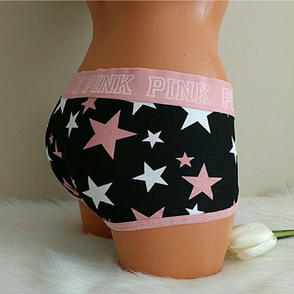 Size L PINK VICTORIA'S SECRET LOGO BOYSHORT. - Picture 3 of 3
